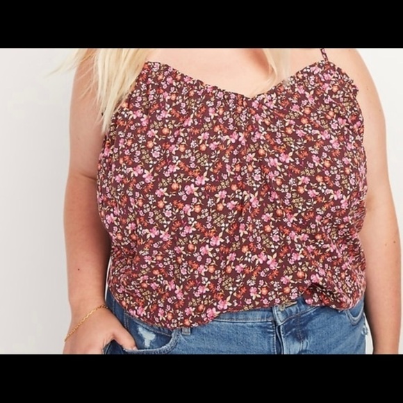 NWT Scoop-Neck Floral Swing Cami Blouse - XXL - Picture 2 of 3